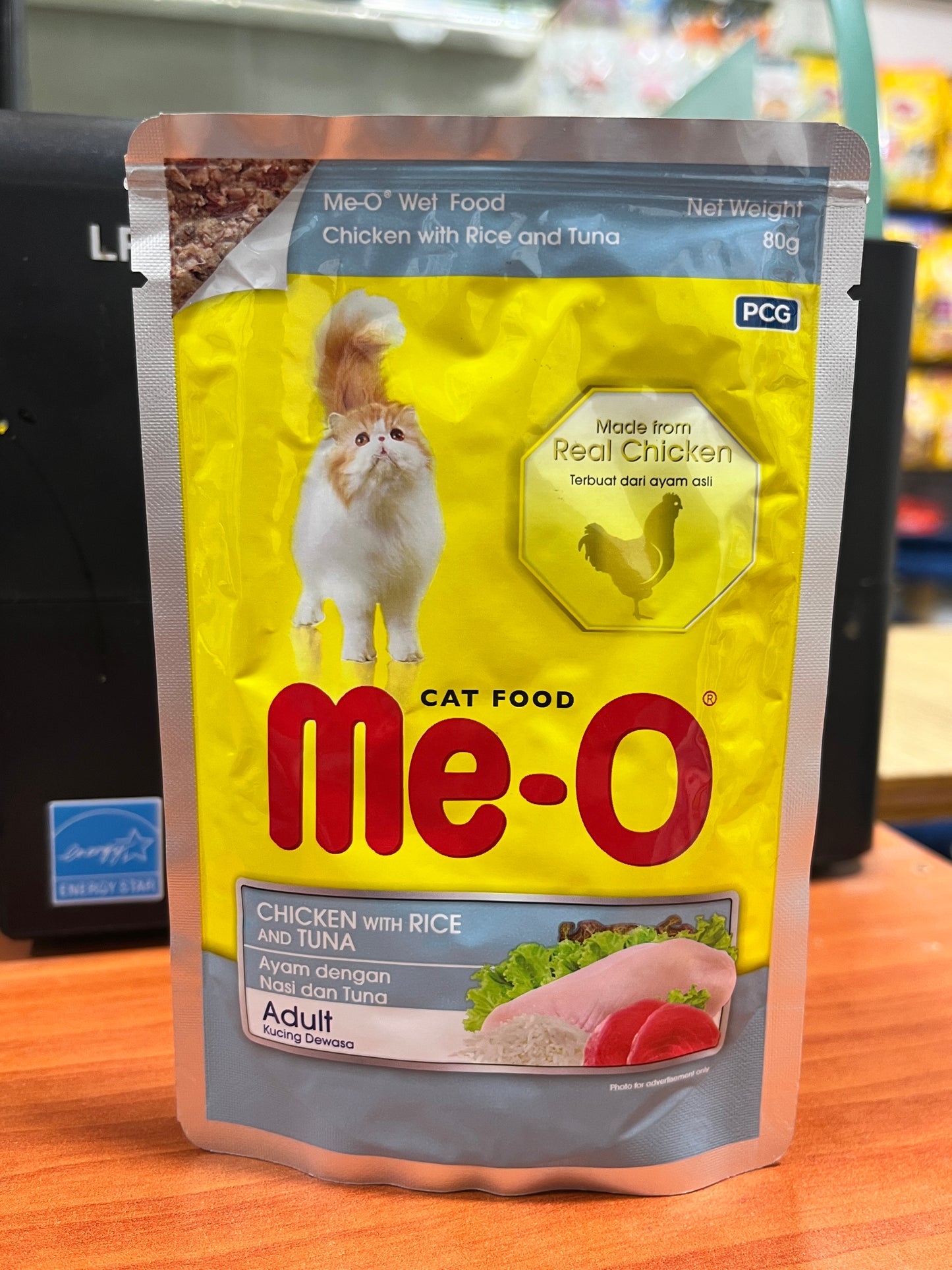 MeO Cat Wet Food (Adult Chicken With Rice & Tuna) 80 gm
