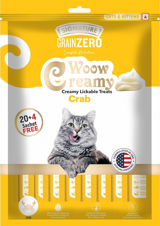Grain Zero Creamy Treats for Cats (24's) - Crab