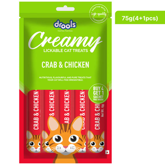 Drools Creamy Treats for Cats 5's - Crab & Chicken