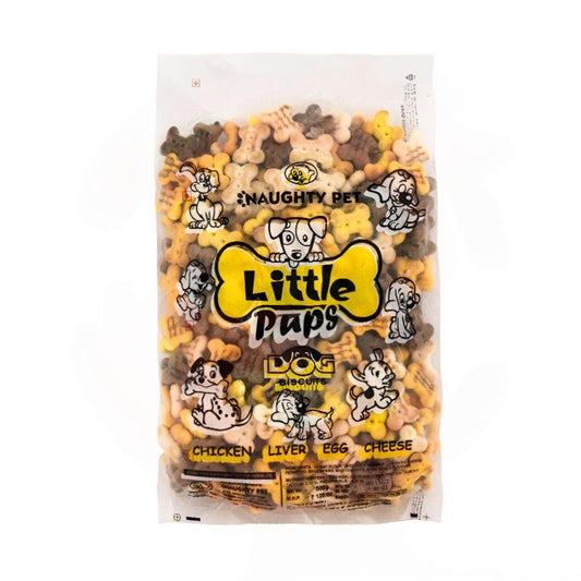 Naughty Pet Little Pups Biscuits for Dogs 500 gm - Non Veg