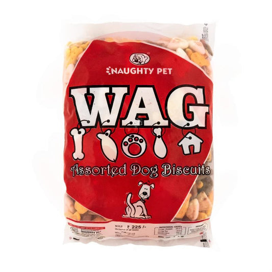 Naughty Pet Wag Assorted Biscuits for Dogs 800 gm