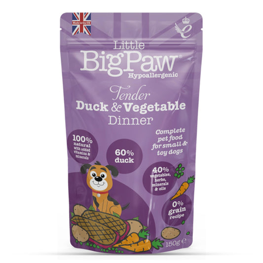 Little Big Paw Hypoallergenic Wet Food for Dogs 150 gm - Duck & Vegetable