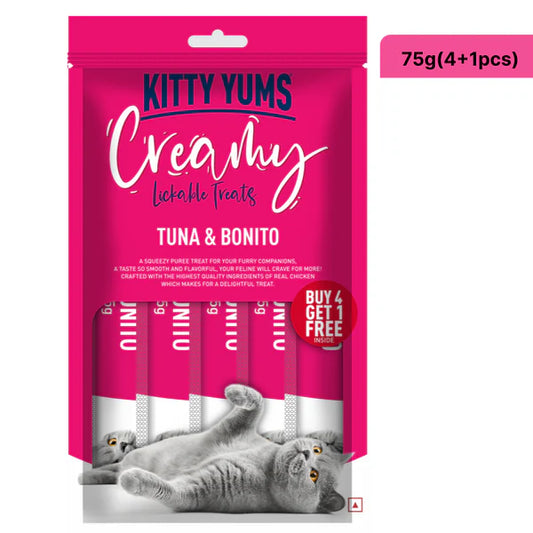 Kitty Yums Creamy Treats for Cats - Tuna & Bonito