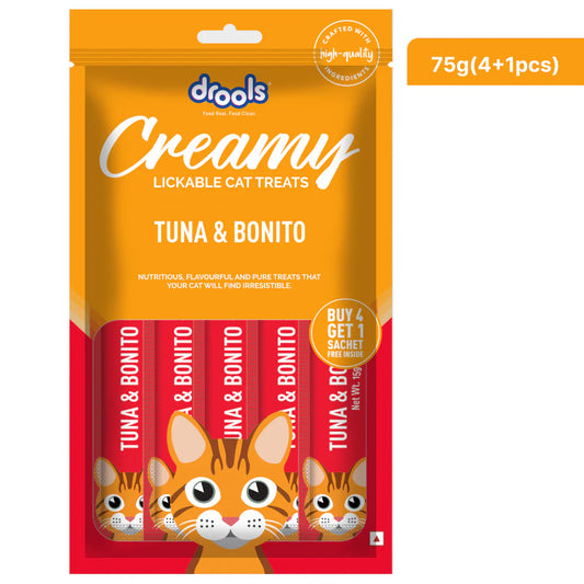 Drools Creamy Treats for Cats 5's - Tuna & Bonito