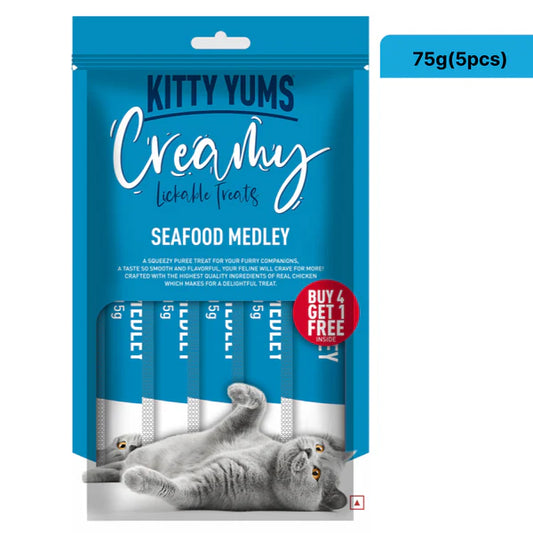 Kitty Yums Creamy Treats for Cats - Seafood