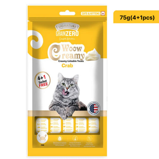 Grain Zero Creamy Treats for Cats (5's) - Crab