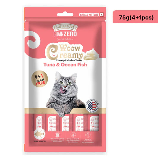 Grain Zero Creamy Treats for Cats (5's) - Tuna & Ocean Fish