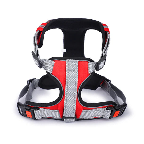 Basil No-Pull Vest Reflective Handle Full Body Belt / Harness - Red