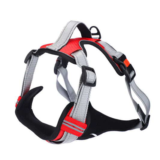 Basil No-Pull Vest Reflective Handle Full Body Belt / Harness - Red