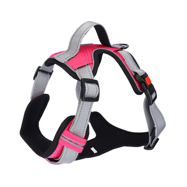 Basil No-Pull Vest Reflective Handle Full Body Belt / Harness - Pink
