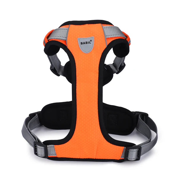 Basil No-Pull Vest Reflective Handle Full Body Belt / Harness - Orange