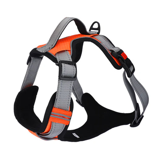 Basil No-Pull Vest Reflective Handle Full Body Belt / Harness - Orange