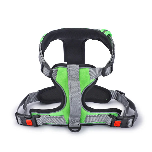 Basil No-Pull Vest Reflective Handle Full Body Belt / Harness - Green