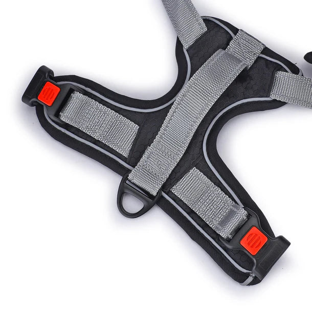 Basil No-Pull Vest Reflective Handle Full Body Belt / Harness - Black