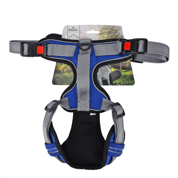 Basil No-Pull Vest Reflective Handle Full Body Belt / Harness - Blue