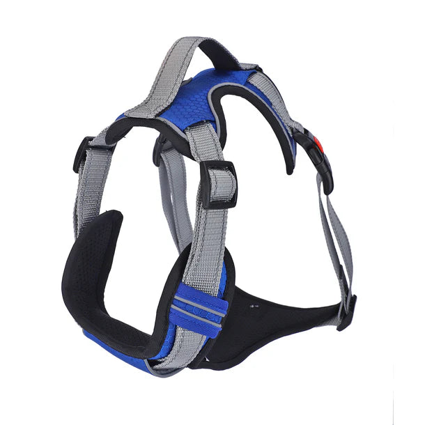Basil No-Pull Vest Reflective Handle Full Body Belt / Harness - Blue