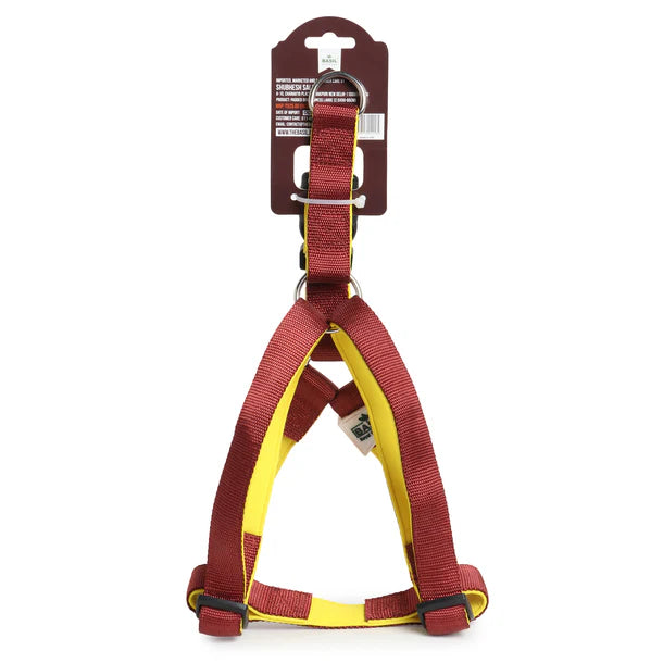 Basil Padded Adjustable Harness / Body Belt for Dogs & Puppies (Maroon)