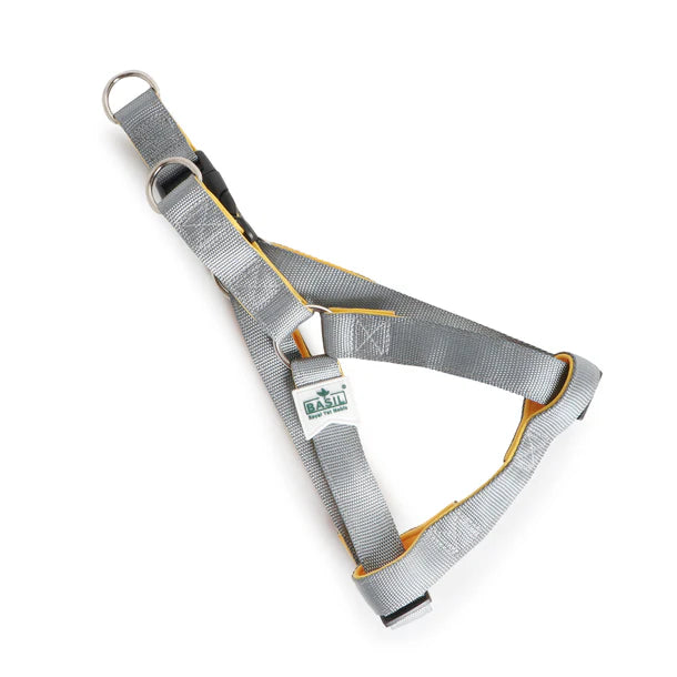 Basil Padded Adjustable Harness / Body Belt for Dogs & Puppies (Grey)