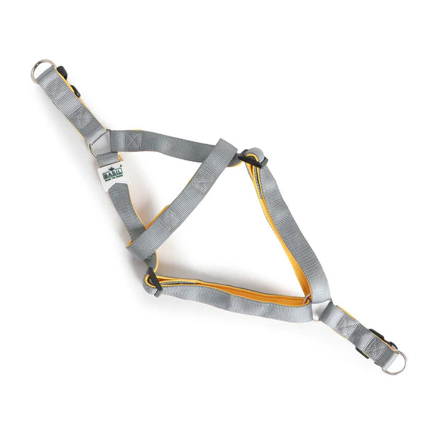 Basil Padded Adjustable Harness / Body Belt for Dogs & Puppies (Grey)