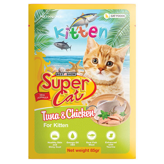 Super Cat Wet Food Gravy (Kitten Tuna & Chicken) 85 gm