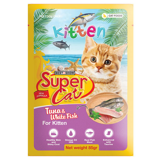 Super Cat Wet Food Gravy (Kitten Tuna & White Fish)85 gm