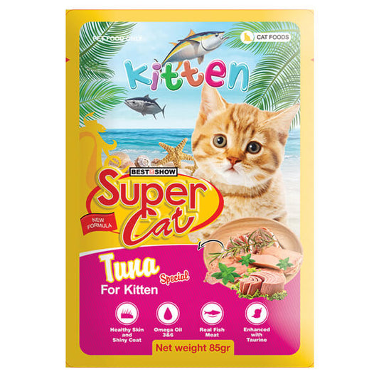 Super Cat Wet Food Gravy (Kitten Tuna) 85 gm