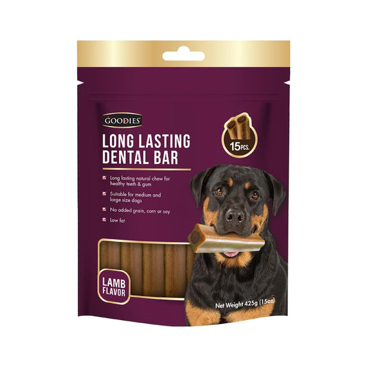 Goodies Long Lasting Dental Bar Treats for Dogs 425 gm (15 pc) - Lamb
