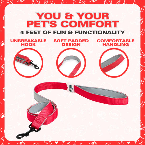 Basil Leash / Rope for Dogs, Cats & Puppies (Red)