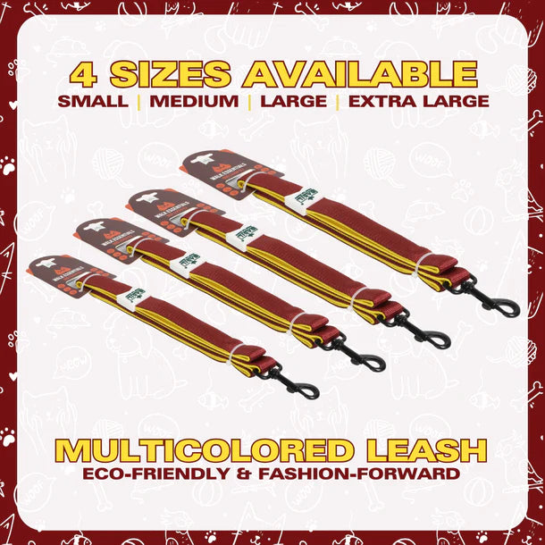Basil Leash / Rope for Dogs, Cats & Puppies (Solid Maroon)
