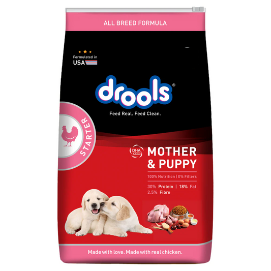 Drools Chicken & Egg Starter Dry Food for Dogs - Mother & Puppy