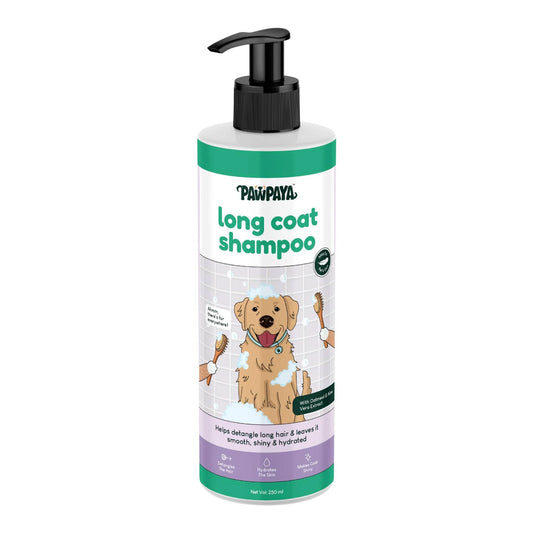 Pawpaya Long Coat Shampoo for Dogs 250 ml