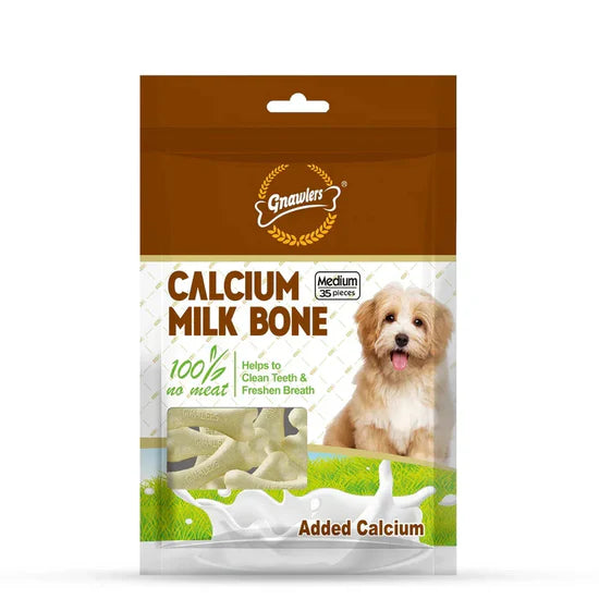 Gnawlers Calcium Milk Bone - Medium