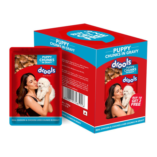 Drools Wet Food Gravy for Puppy Dogs 60 gm - Buy 10 Get 2 Free