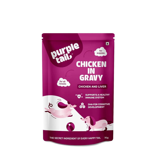Purple Tail Wet Food Gravy for Dogs 70 gm - Puppy
