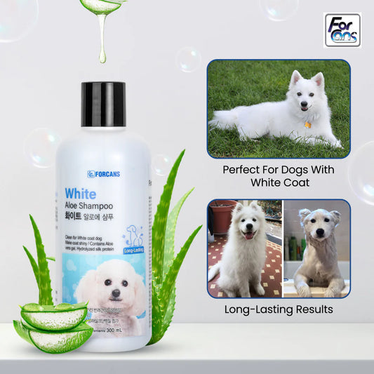 Forcans White Coat Aloe Shampoo for Dogs 300 ml