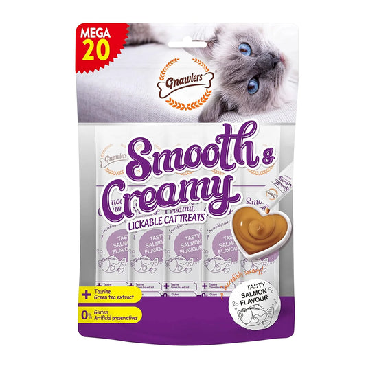 Gnawlers Smooth & Creamy Treats for Cats 20's - Salmon