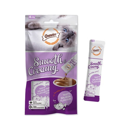 Gnawlers Smooth & Creamy Treats for Cats - Salmon