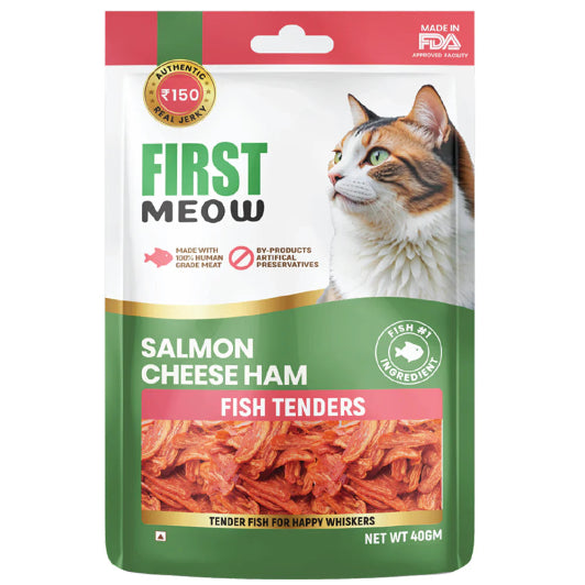 First Meow Dry Treats for Cats 40 gm - Salmon Cheese Ham