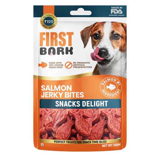 First Bark Dog Treats 70 gm - Salmon Bites
