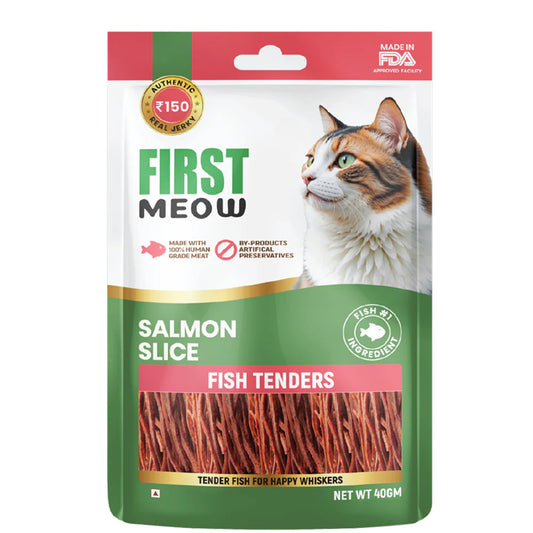 First Meow Dry Treats for Cats 40 gm - Salmon Slice
