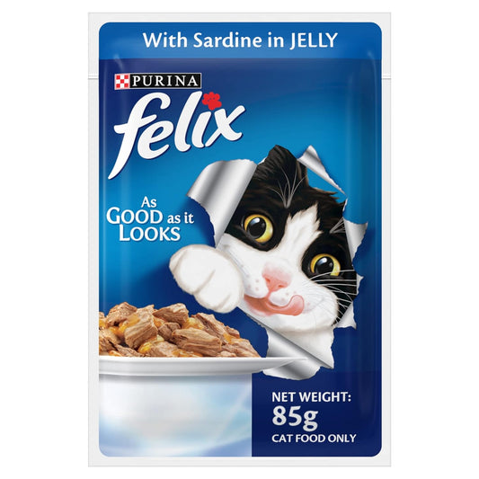 Felix Cat Wet Food (Sardine  in Jelly) 85 gm