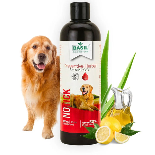Basil Preventive Herbal Shampoo For Dogs - No Tick