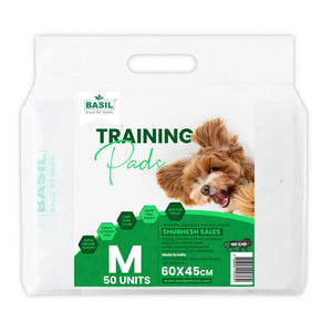 Basil Training Pee Pads for Dogs & Puppies - Medium 45 x 60 cm