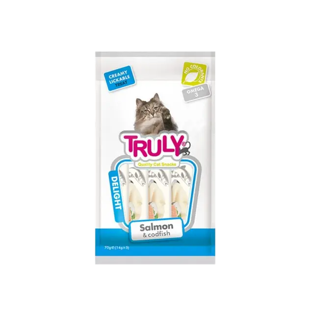 Truly Creamy Treats For Cats ( 5's )  - Salmon  & Cod Fish