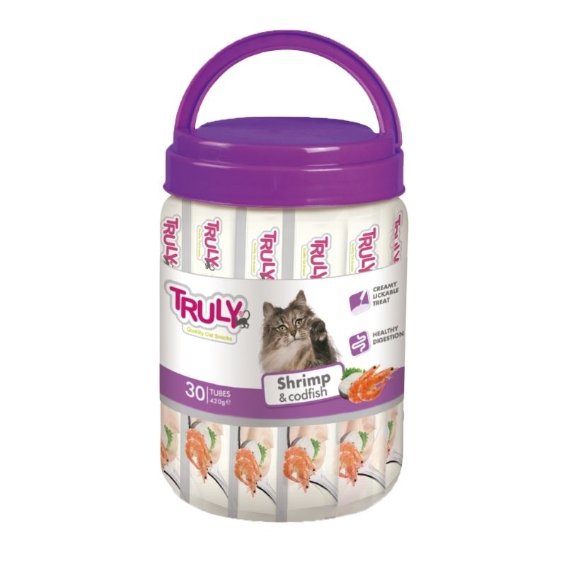 Truly Creamy Treats For Cats ( 25's ) - Shrimp & Cod Fish