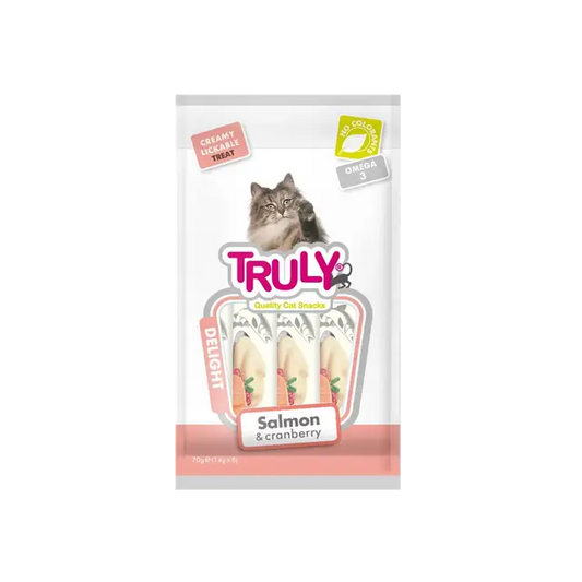 Truly Creamy Treats For Cats ( 5's )  - Salmon & Cranberry