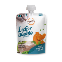 Gnawlers Lick n Lickable Creamy Treats for Cats - Tuna & Pumpkin