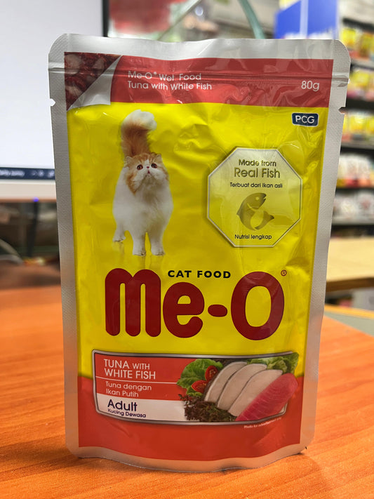 MeO Cat Wet Food (Adult Tuna With White Fish) 80 gm