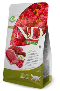 N&D Quinoa Dry Food for Adult Cats - Urinary ( Duck, Cranberry & Chamomile )