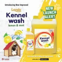 Lozalo Kennel Wash Hygiene Floor Cleaner for Pets Home (Dogs & Cats) - Lemon & Mint